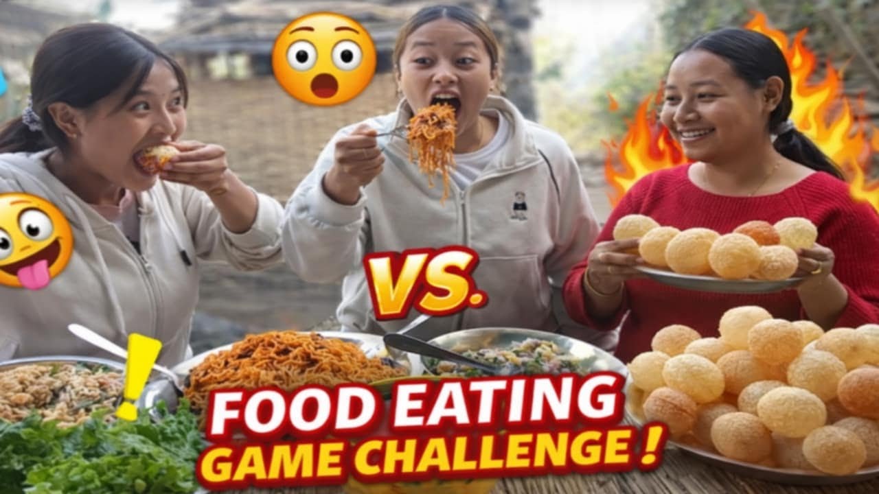 Up down eating 🥣 challenge with sisters 👯‍♀️ and funny moments 😂😅😂