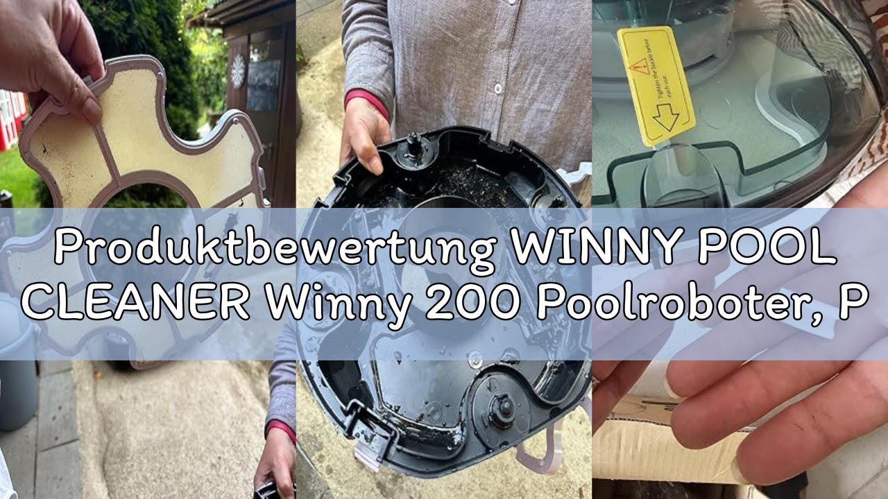 Produktbewertung WINNY POOL CLEANER Winny 200 Poolroboter, Poolsauger kabellos mit Akku, 75 Min. Lau