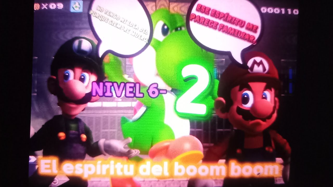 Nivel 6-2 El espíritu del boom boom🎃🦴🦕👻. (Super Mario Maker 2).
