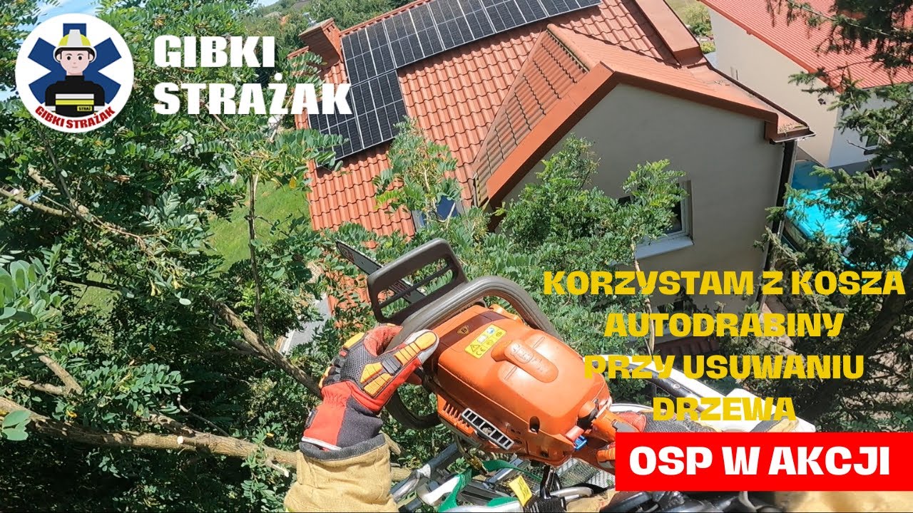 DRZEWO GROZI POWALENIEM NA BUDYNEK MIESZKALNY [OSP ALARMOWO]