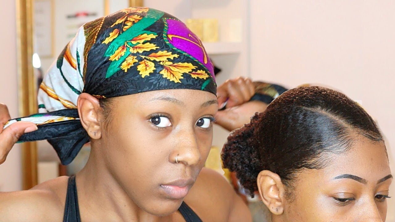 Sleek Low Bun NIGHTTIME ROUTINE for Natural Hair // How to preserve/ make your sleek bun last