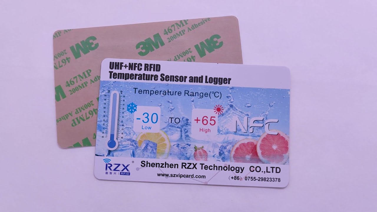 UHF+NFC RFID Temperature Sensor tag