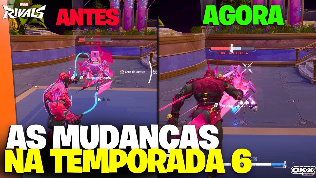 TESTANDO OS BUFFS E MUDANÇAS DA TEMPORADA 6 DO MARVEL RIVALS