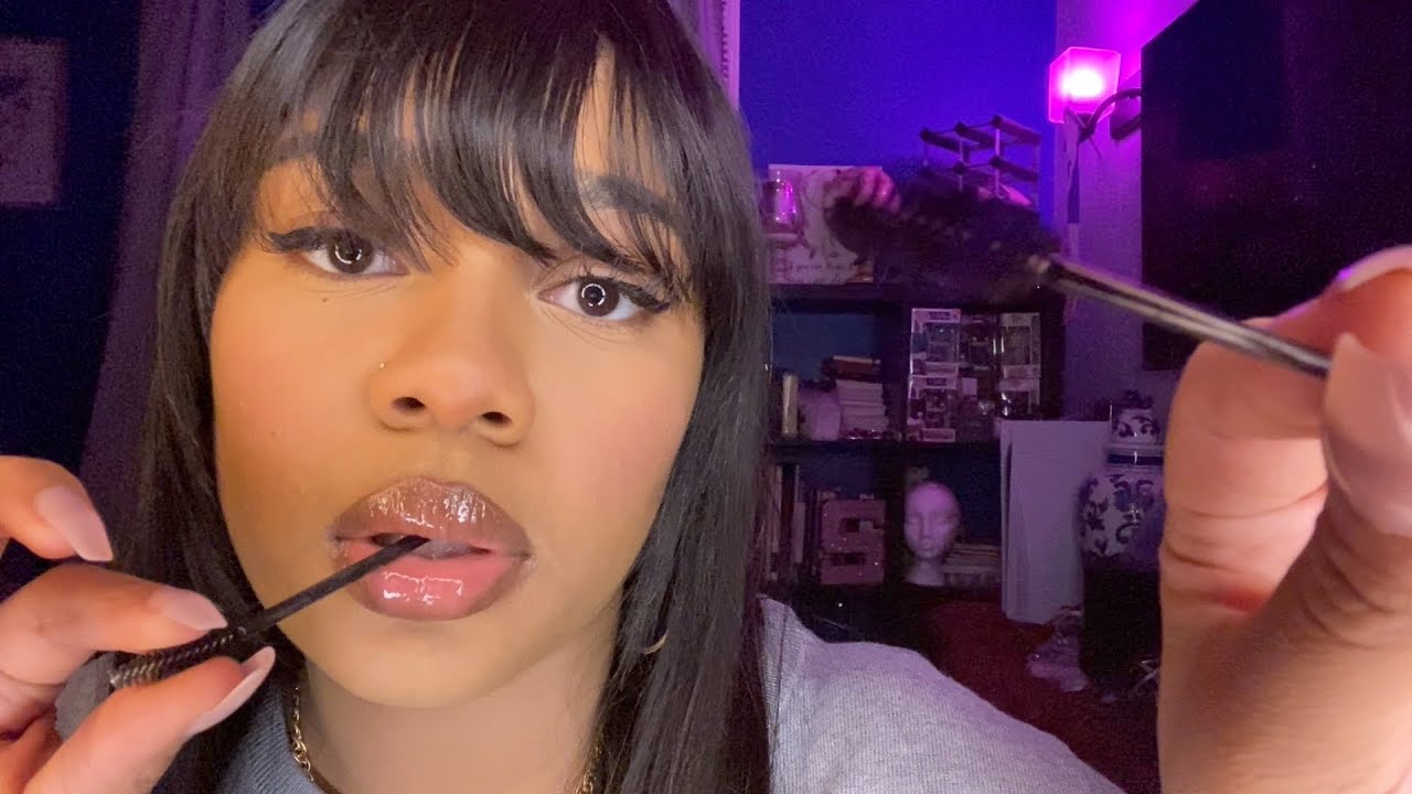 ASMR- 1 HOUR SPOOLIE NIBBLING + EYELASH BRUSHING 👅✨ (Mouth Sounds, Personal Attention, 