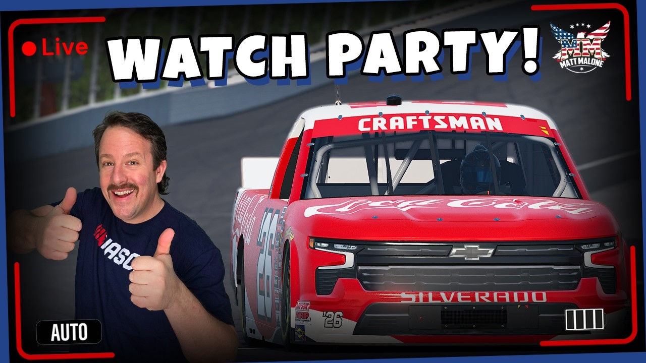 🏁 Watch PARTY! - eNASCAR Coca-Cola iRacing Qualifying Series 🏁