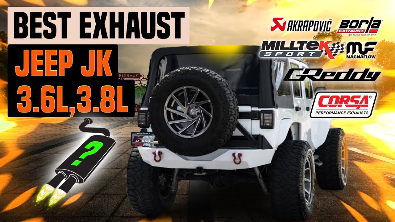 Jeep Wrangler JK All Exhaust Sound (3.6L,3.8L)🔥 Borla,MBRP,AWE,Magnaflow,Flowmaster,Injen,Dynomax