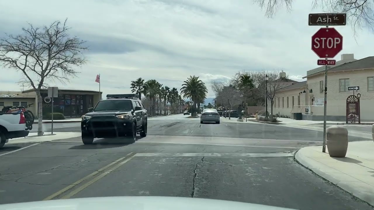 Driving from Boulder City to Sunset Station Hotel and Casino in Henderson, Nevada