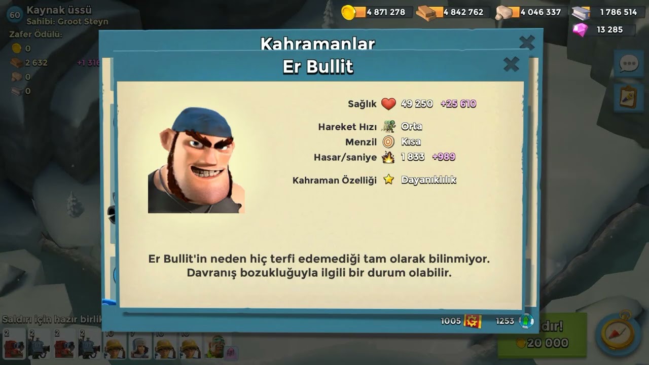 Boom Beach - BUG: Health and Attack rates vary everywhere.