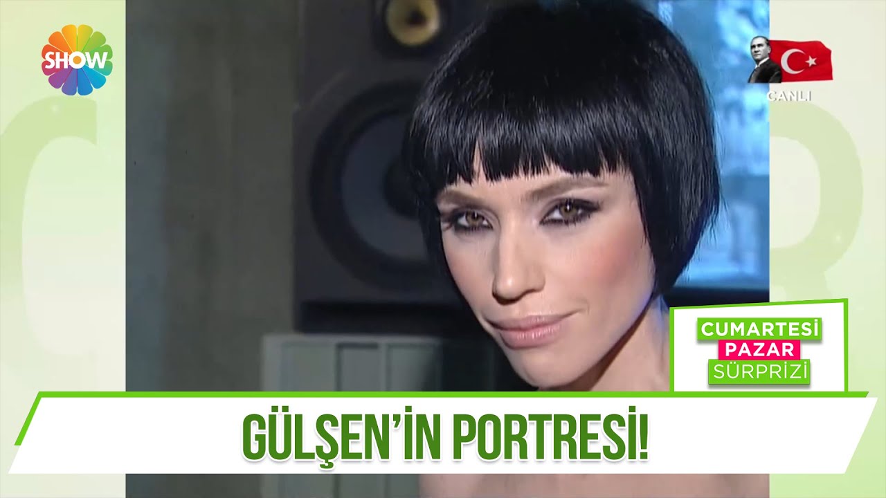 Başarılı şarkıcı Gülşen'in portresi!