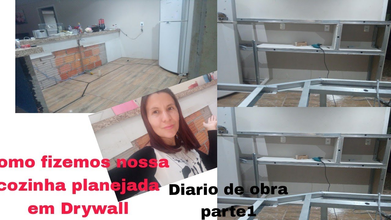 como fizemos nossa cozinha planejada em drywall(parte 1)