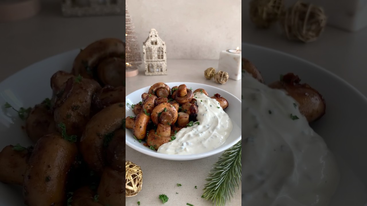✨Champignons wie vom Weihnachtsmarkt✨ #food #champignons #love
