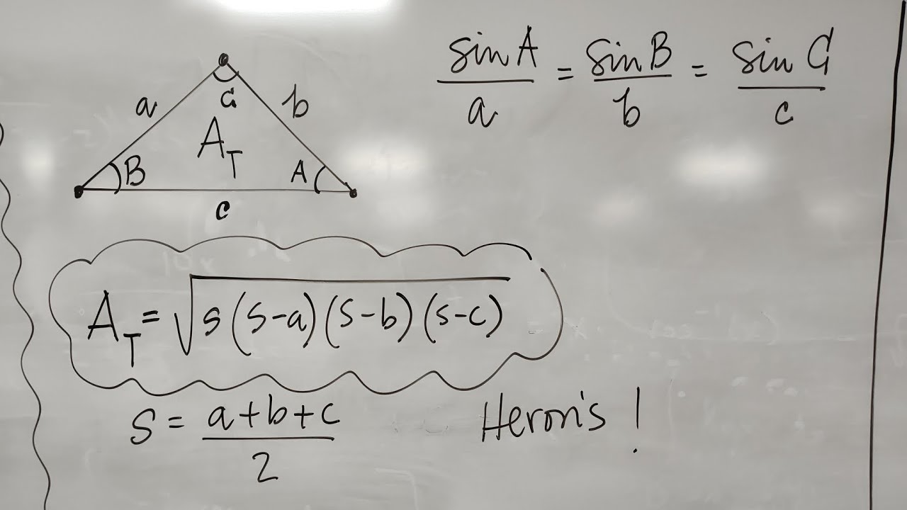 An inverse problem in Statics and it's connection to Heron's formula