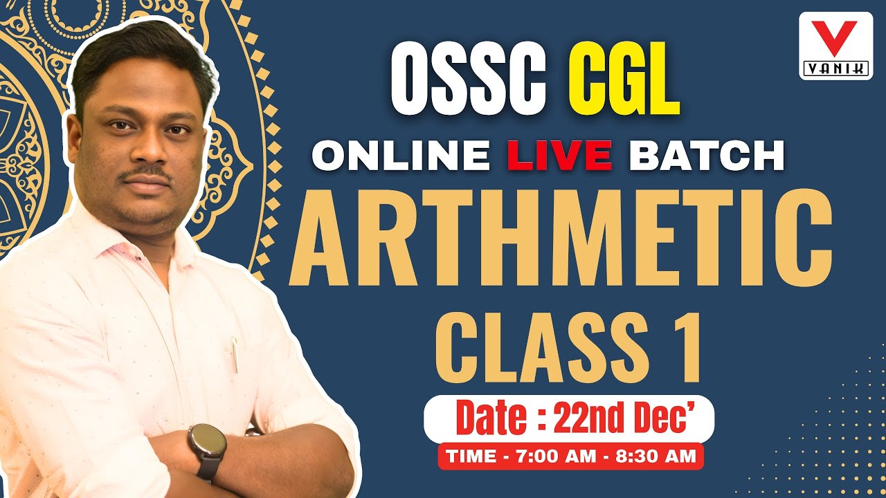 Arithmetic Class-01 (Percentage-01) By Deepak Sir