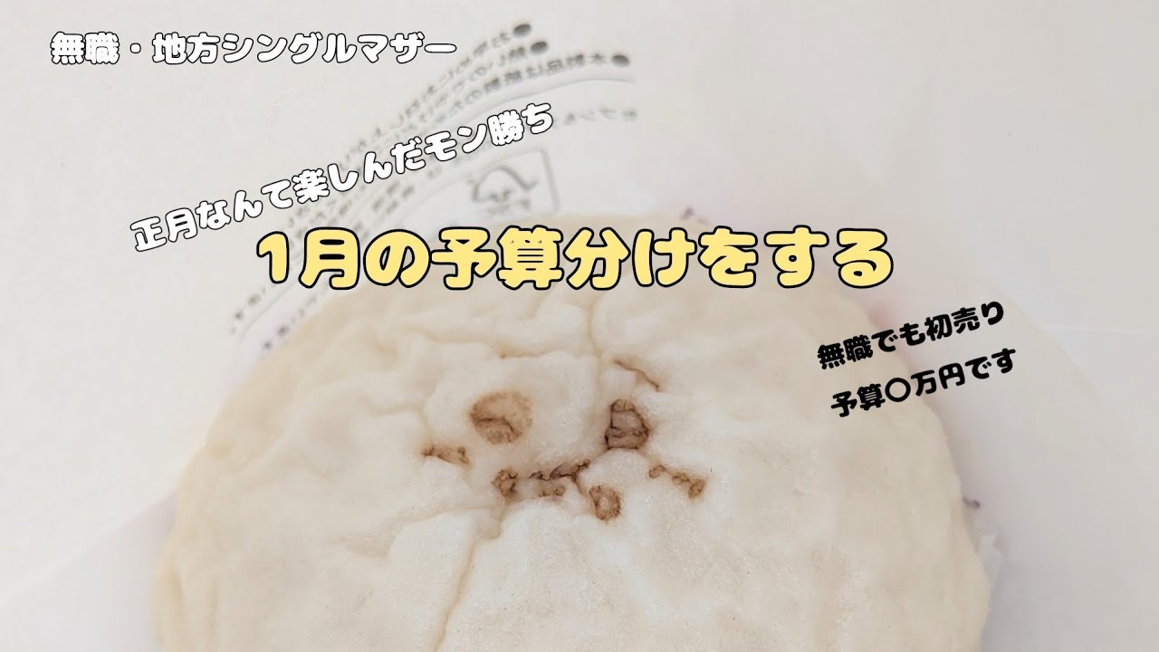 無職【地方シングルマザー】1月は初売り楽しむ予算分け