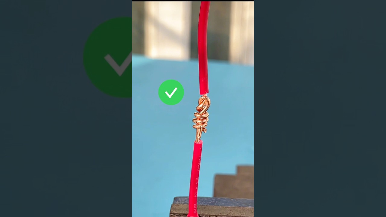 Single-core wire twisting technique #diy