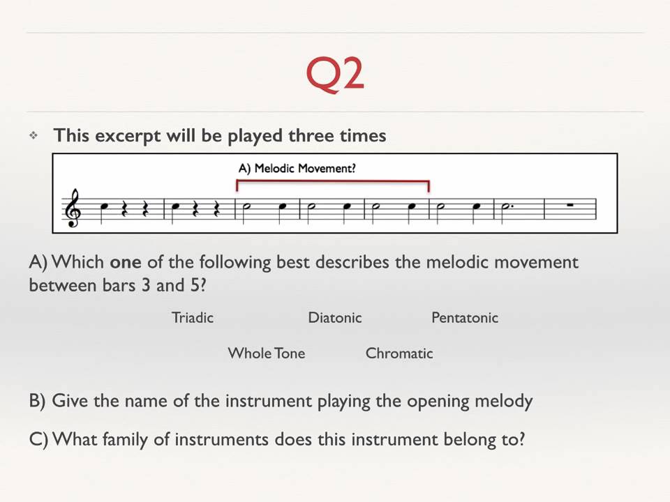 GCSE Music Revision   Practice Listening Questions