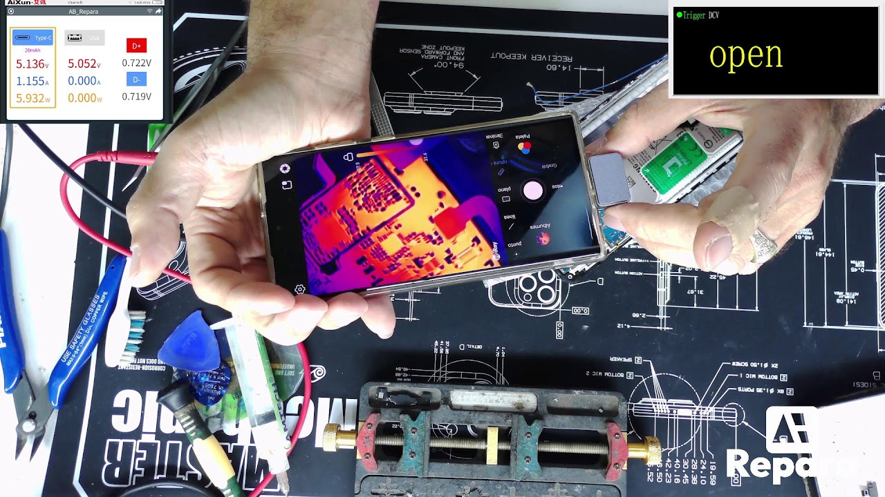 Samsung A166u no enciende, por golpe.