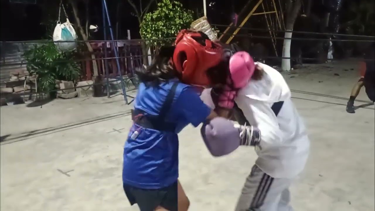 Chica pitbull vs Abril