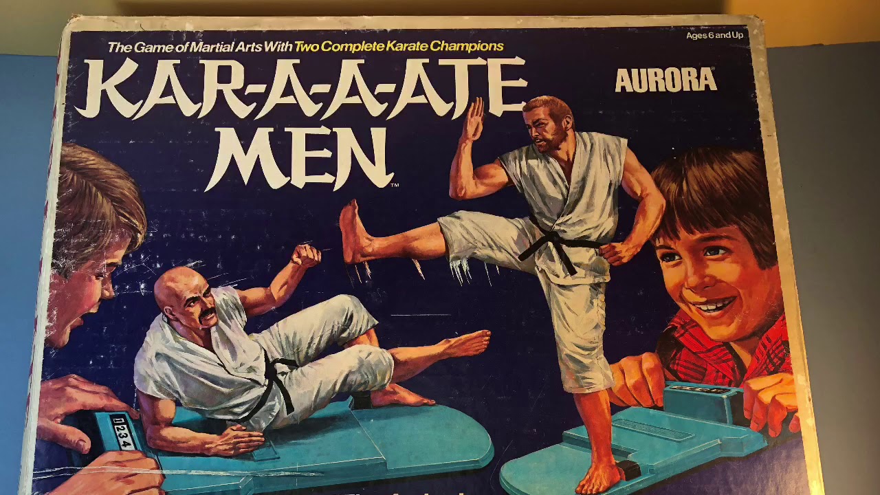Vintage Aurora Karate Men Action Figures