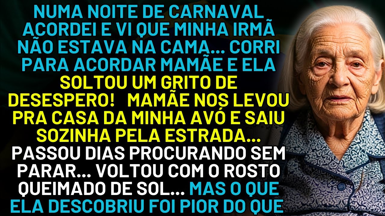 HISTÓRIA REAL DESTA AVÓ 👵💔 PERTO DO CARNAVAL MAMÃE SAIU DESESPERADA DE CASA…ATÉ QUE UM HOMEM TROUXE
