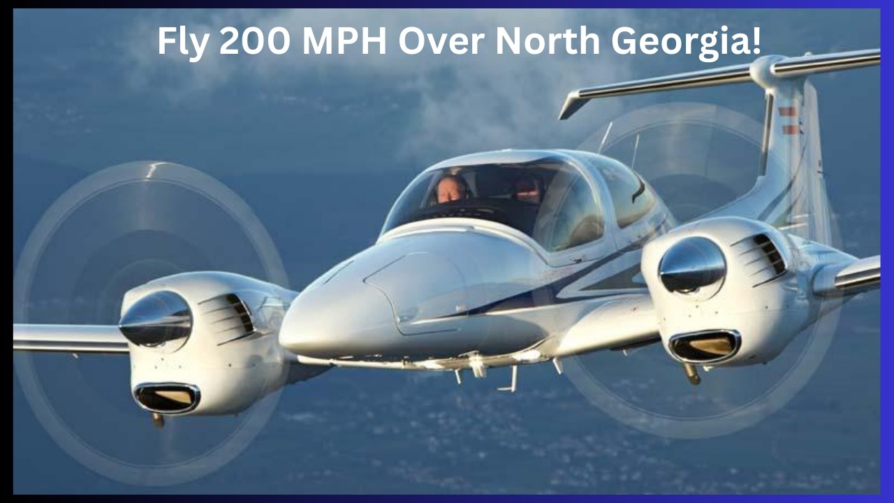 TwinStar DA-42 Flight Over North Georgia / Diamond Aircraft 4 Seater