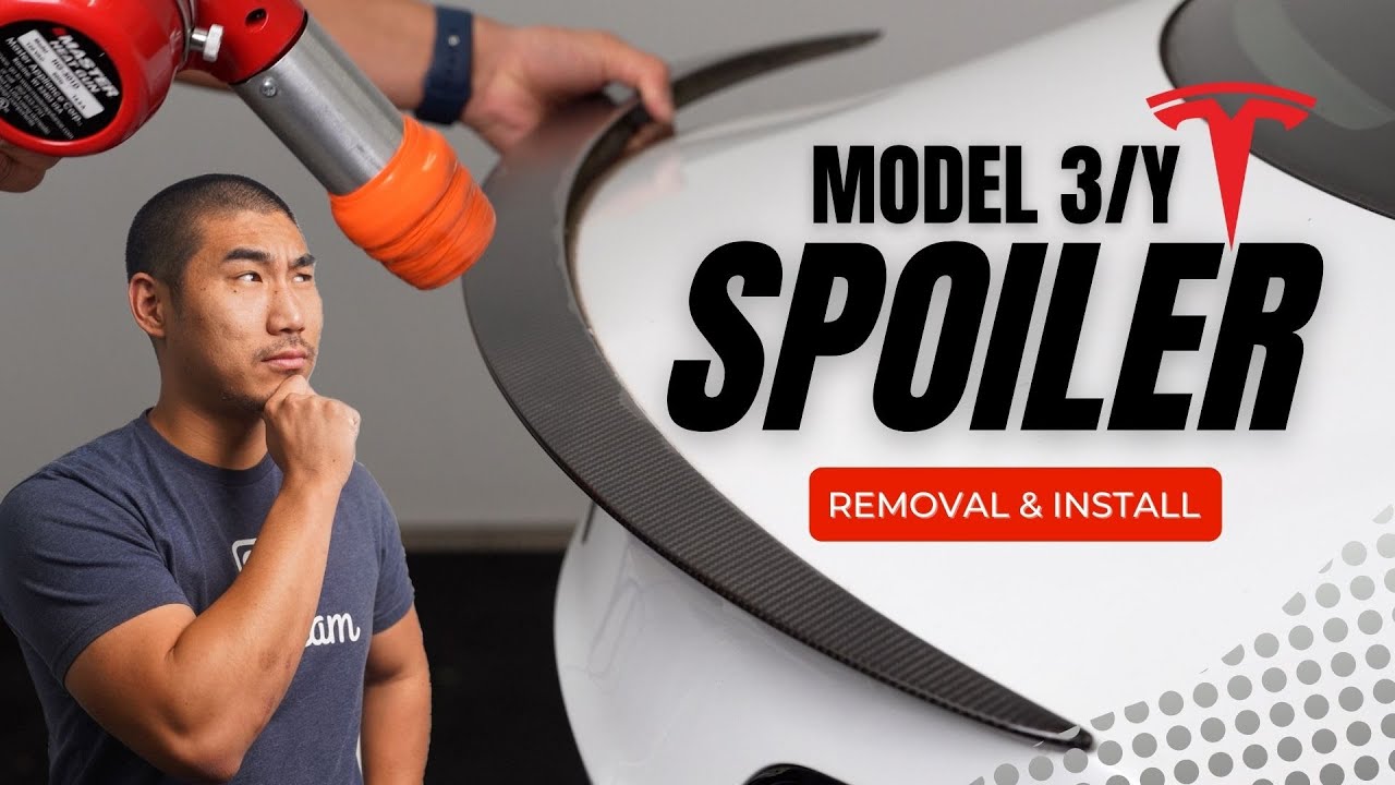 Model 3 & Model Y Carbon Fiber Spoiler: Remove and Install