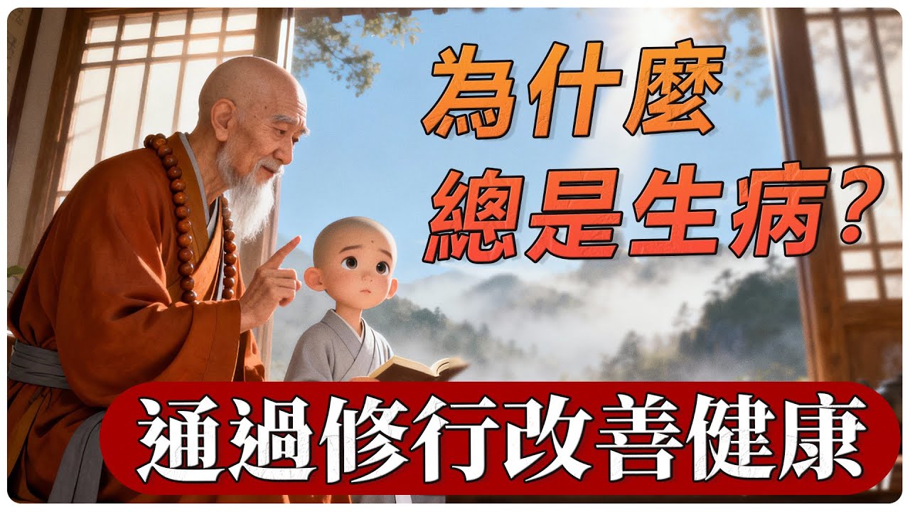 為什麼總是生病？老和尚3招修行轉業力，如何通過修行改善健康。 疾病與業力 | 佛法智慧 | 飲食智慧 | 佛學 | 佛法修行