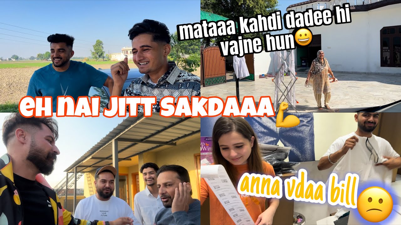 mahabir honi v nikhreee frde ajj | nanu te chacheee hona ajj 😂| DhillonPreet Vlogs