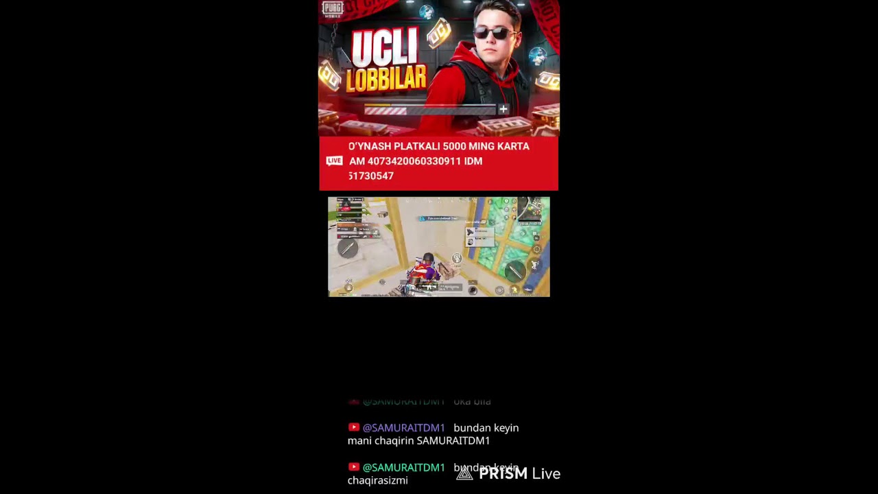 Live streaming of LEGION PUBG