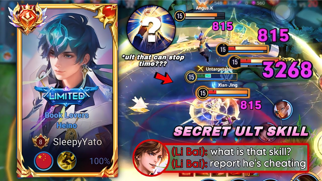HEINO SECRET ULTIMATE SKILL THAT CAN STOP TIME TIME WITH DOLIA! | CHINA HEINO BUILD & ARCANA