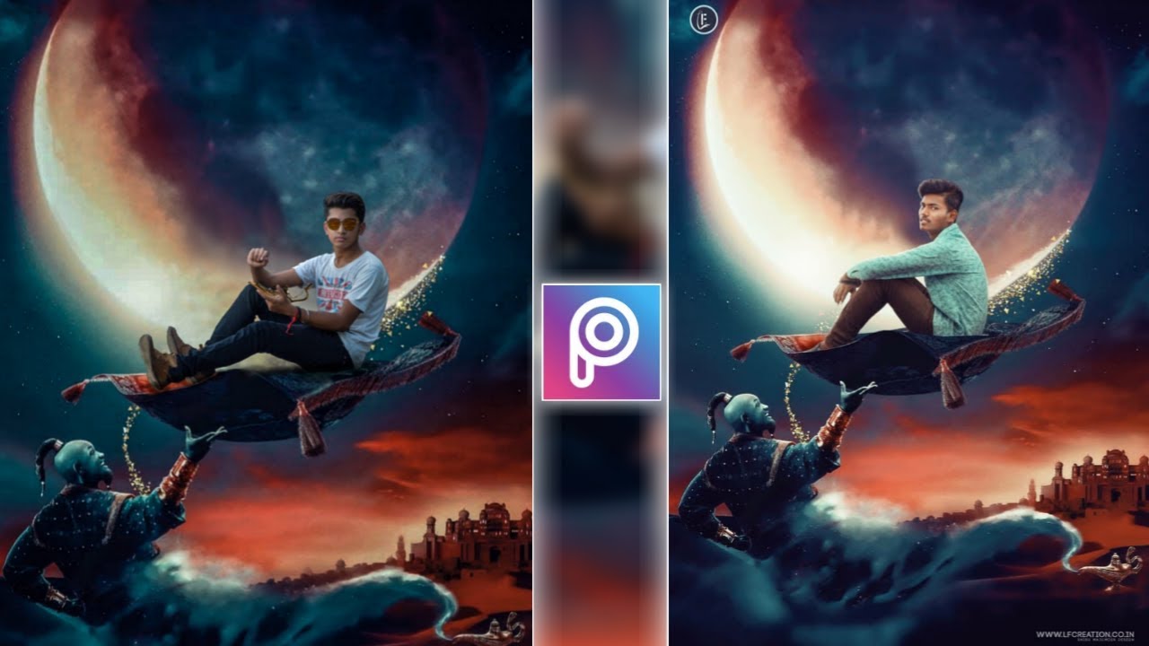 Aladdin Manipulation Editing In Mobile | Movie Poster Desing In Picsart | Instagram Viral Editing