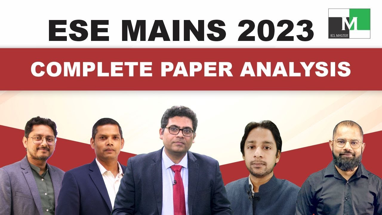 ESE 2023 Paper Analysis| IES Master