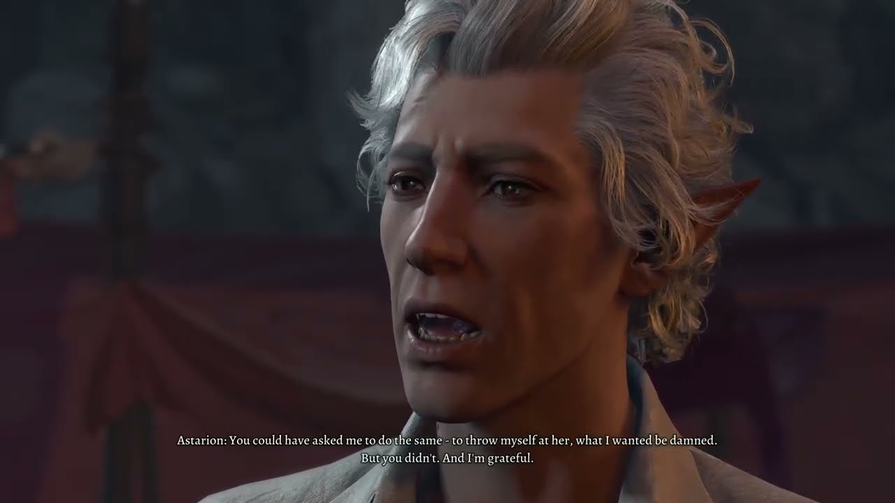 “Maybe what you really need is a friend, not a lover.” || Baldur’s Gate 3 || Astarion romance scene