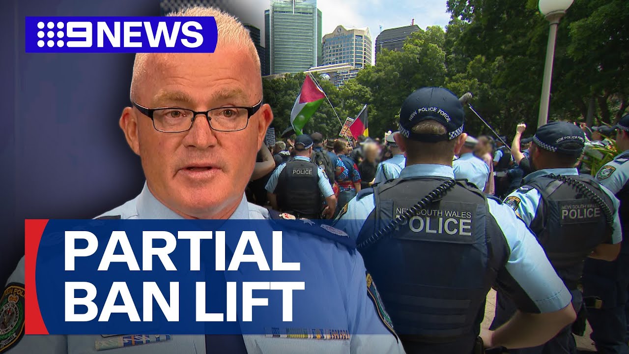 Controversial protest ban partially lifted ahead of Australia Day | 9 News Australia