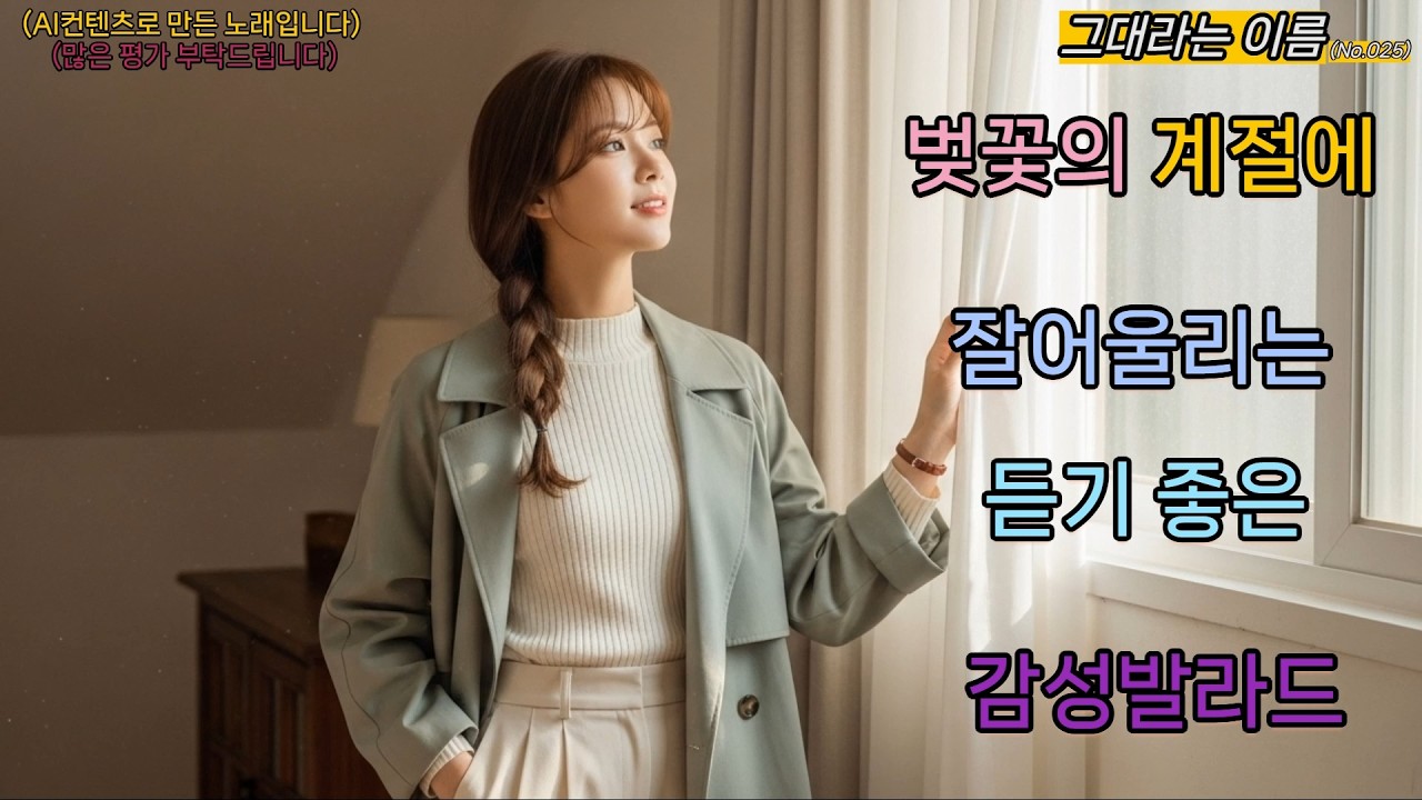 벚꽃의 계절에 잘어울리는 듣기 좋은 감성발라드(025) - 그대라는 이름 #발라드 #ballad #봄노래