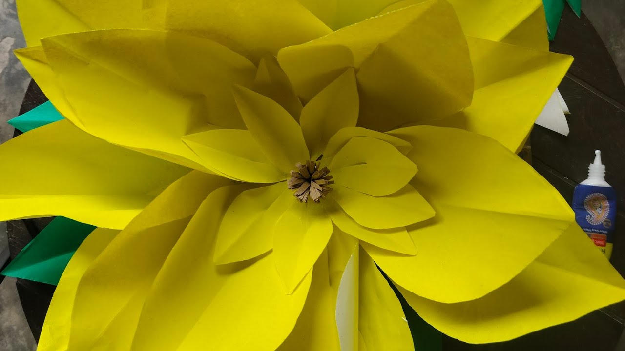 Paper flower tutorial ( large )