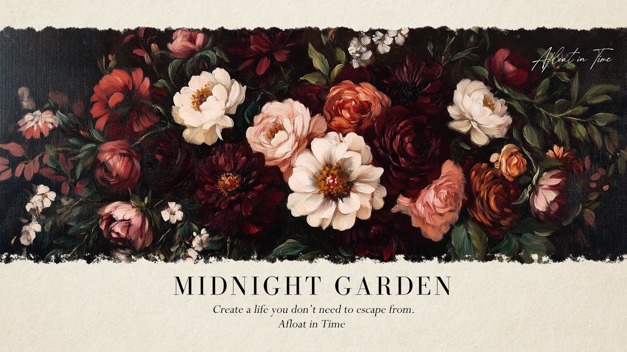 🌙Midnight Garden🌸Peaceful Piano Music for Deep Sleep, Focus, Reading, Reflection & Emotional Healing