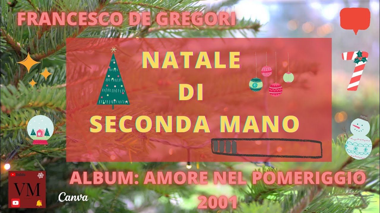 Natale di seconda mano ~ Francesco De Gregori (testo e figure retoriche) 🌲
