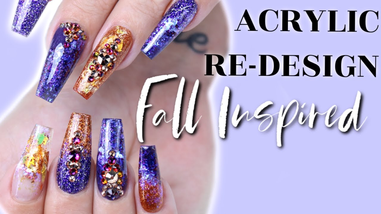 ACRYLIC NAILS BOTH HANDS DIFFERENT