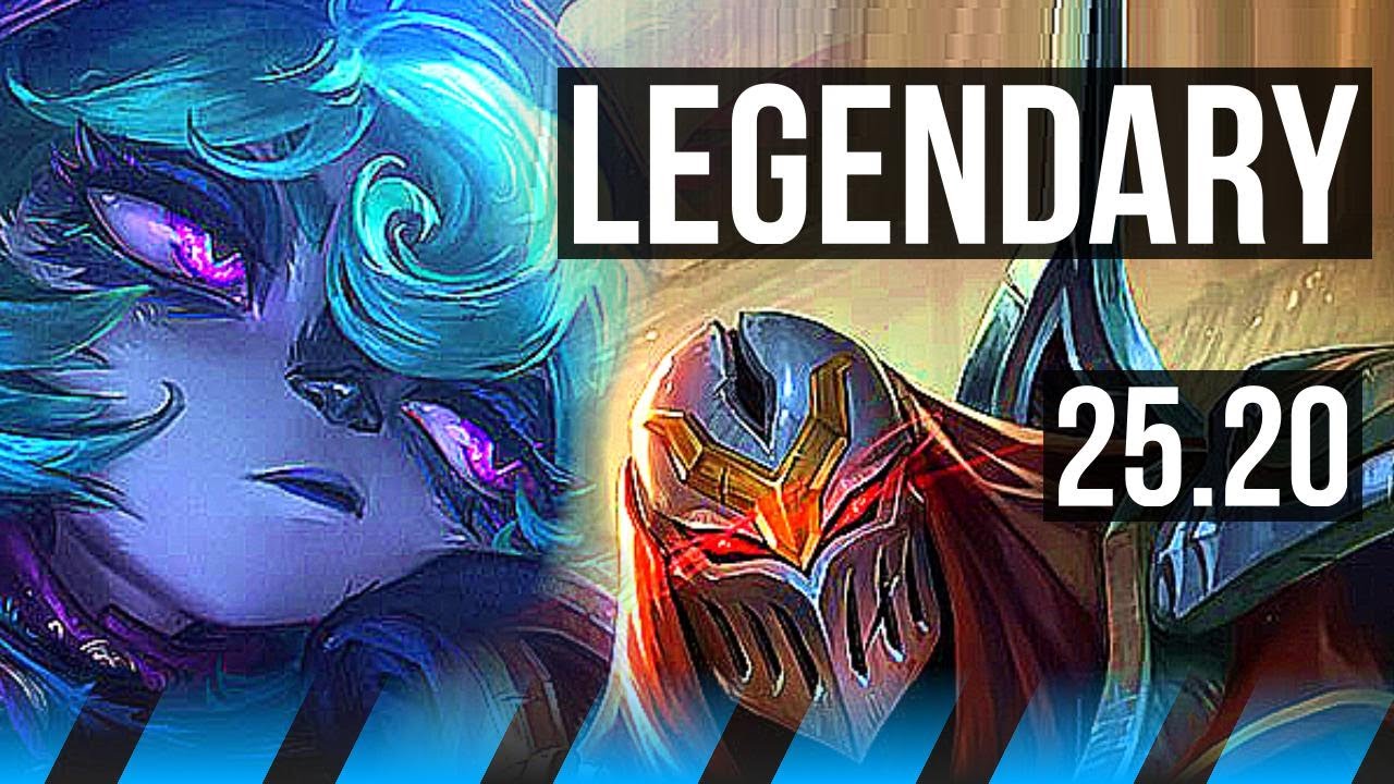 VEX vs ZED (MID) | 7 solo kills, Legendary | EUW Master | 25.20
