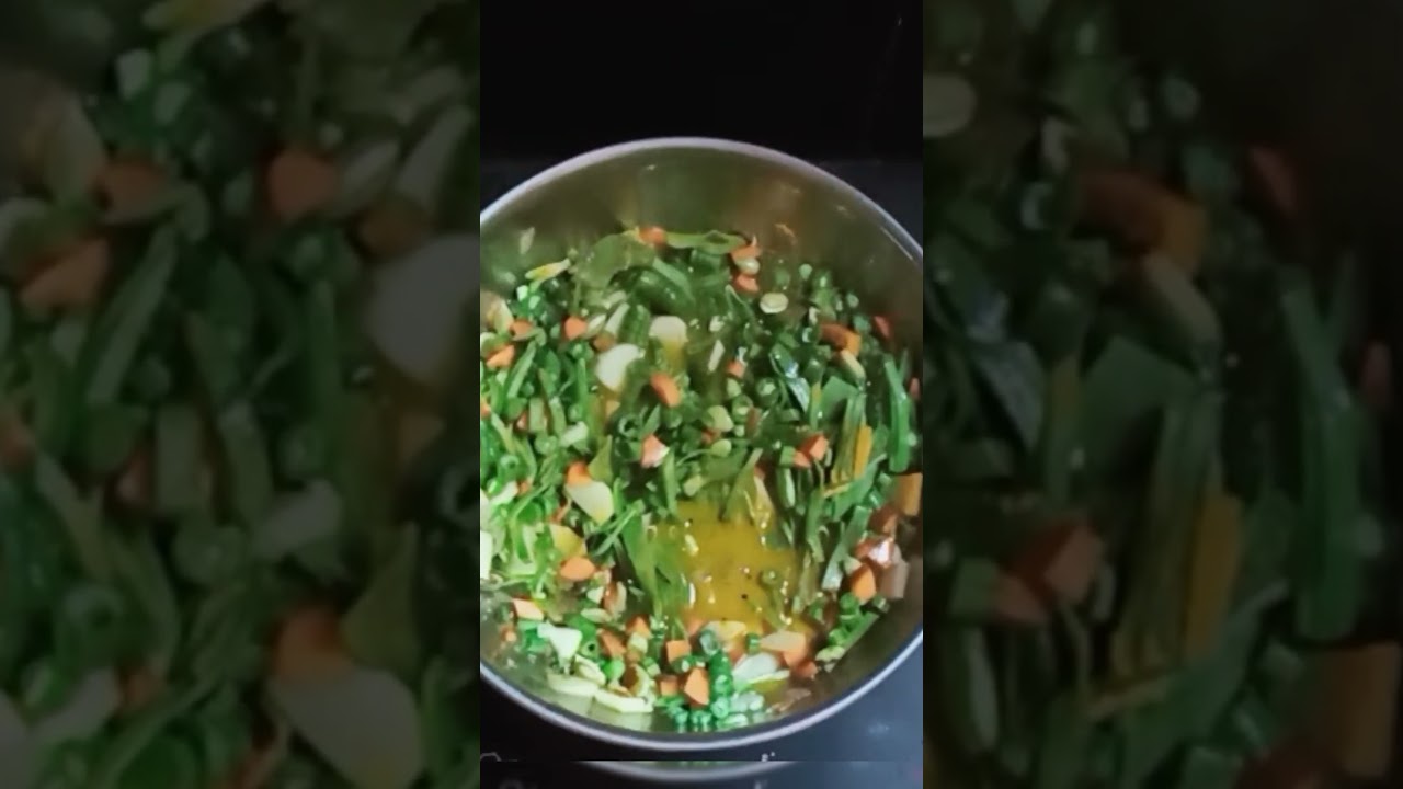 4 types# of vegetables fry