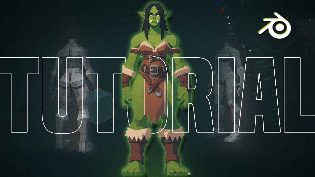 Como Modelar uma Orc Low Poly no Blender | Tutorial para Jogos 3D PARTE 1