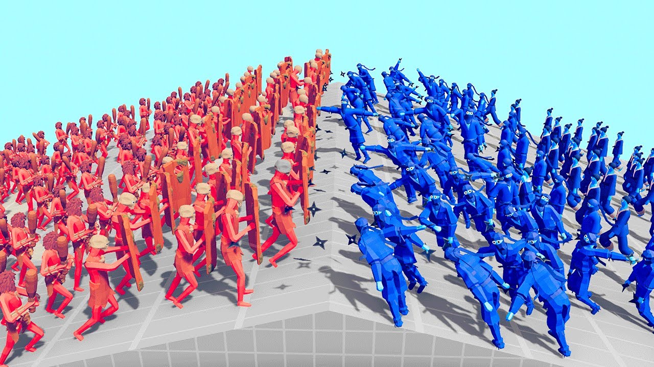 TRIBAL 🗿 vs 🥷 NINJA ARMY — TABS 🔥