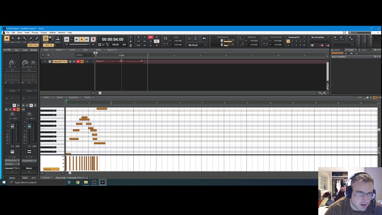Creating simple sheet music in Sonar
