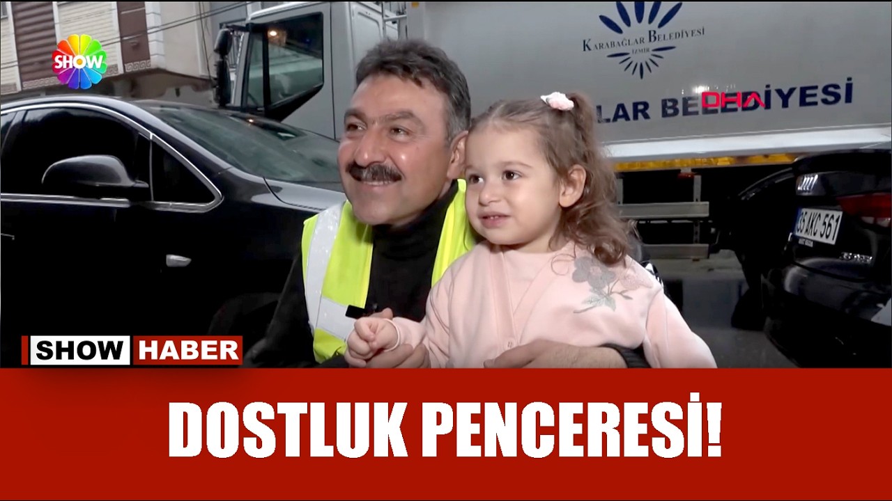 Küçük kızla çöp kamyonu şoförünün dostluk hikayesi!