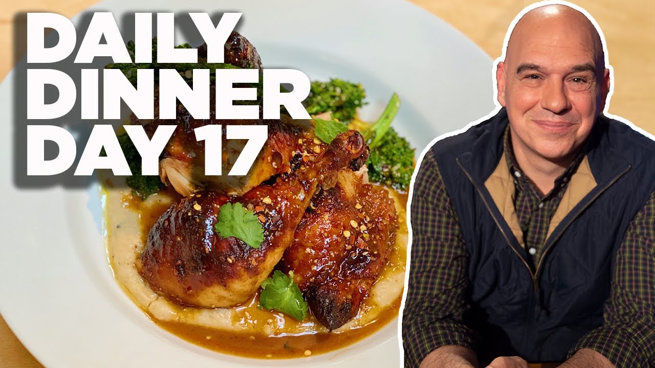 Sesame-Roasted Chicken with Bean Puree: Day 17 | Daily Dinner with Michael Symon | Food Network