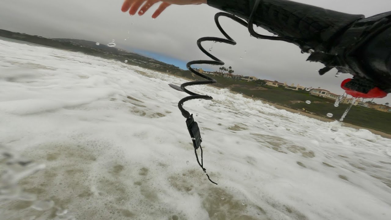 These Waves UNTIED MY LEASH // Bodyboarding Fun Rollers Onto SHALLOW Sandbar