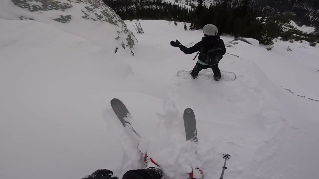 Skiing Wild West at Sunshine Village Banff