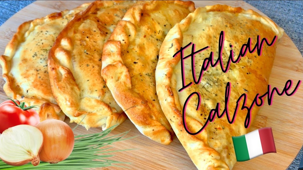 Włoskie calzone przepis - Italian calzone recipe  - كالزوني ايطالي