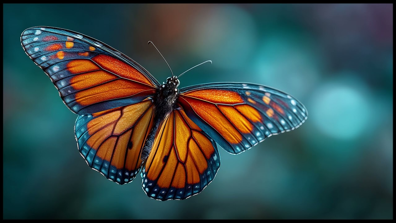 Wings Of Stillness | Beautiful Butterfly |  Still Art Screen Saver | 4K